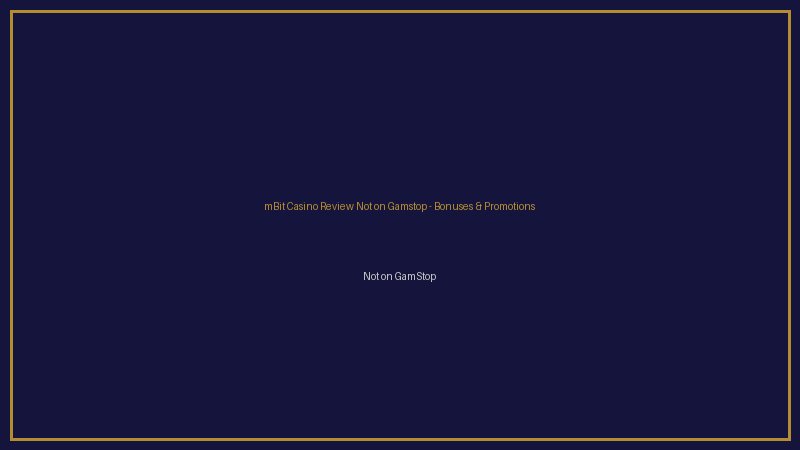 mBit Casino welcome bonus