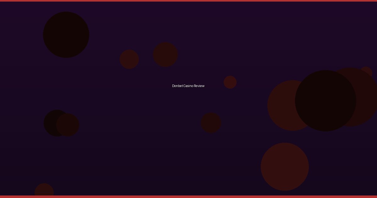 Donbet Casino Review 1 Donbet Casino Review - Image 1
