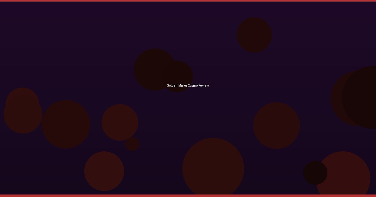 Golden Mister Casino Review - Image 1